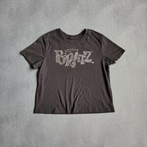 Retro Bratz Bedazzled Black Kids Shirt Small